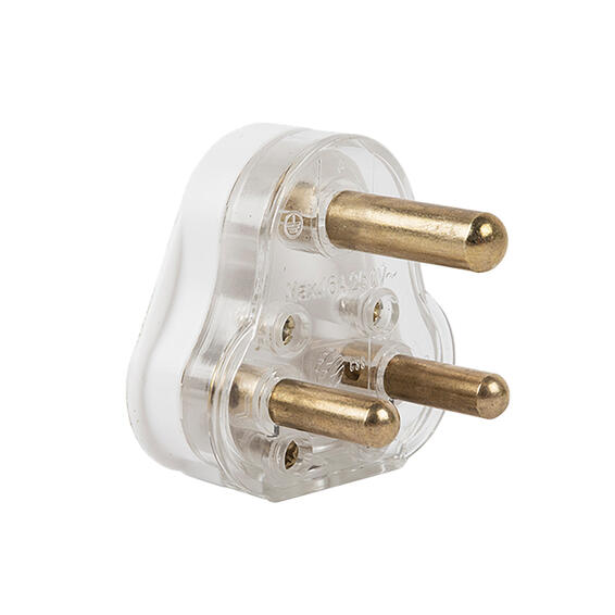 PLUG SOLID PIN TOP 16 AMP WHITE