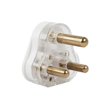 PLUG SOLID PIN TOP 16 AMP WHITE
