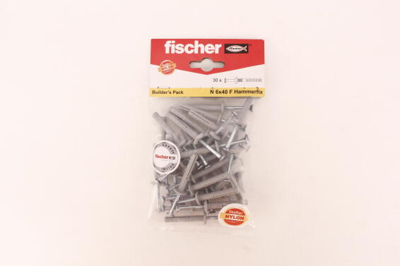 Nail plugs & screws N6X40 F BP FISCHER 30 pack