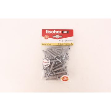 Nail plugs & screws N6X40 F BP FISCHER 30 pack