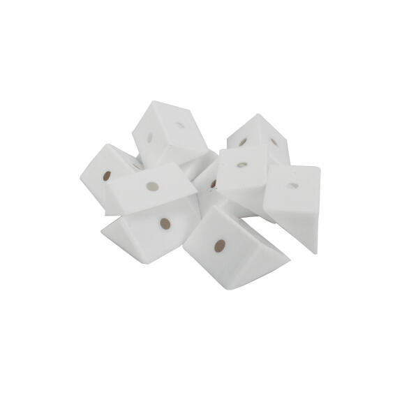 Corner Bracket Small 22X10 White 50P