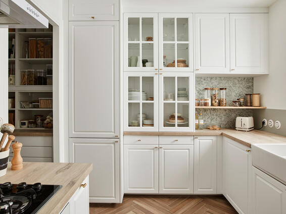 Delinia Kitchen Double Door Top Angle Oxford White L30Cm X H103Cm