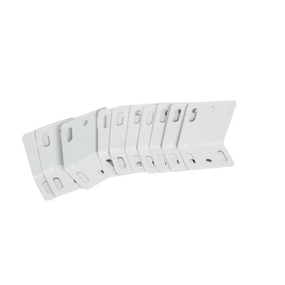 Steel Corner Bracket White 49X36Mm 10P
