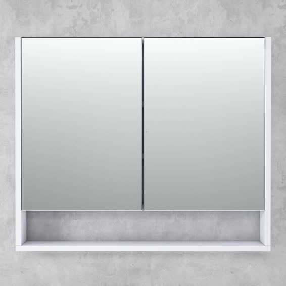 Bathroom mirror cabinet pure white wall w60cmxd15cmxh75cm | LEROY ...