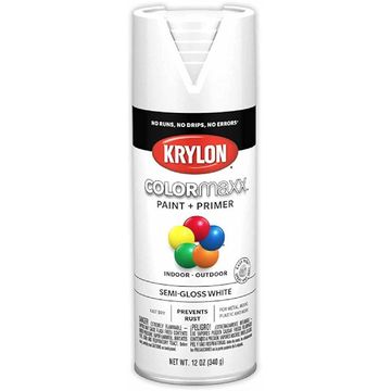 Spray paint KRYLON COLORMAXX semi-gloss white 340ml
