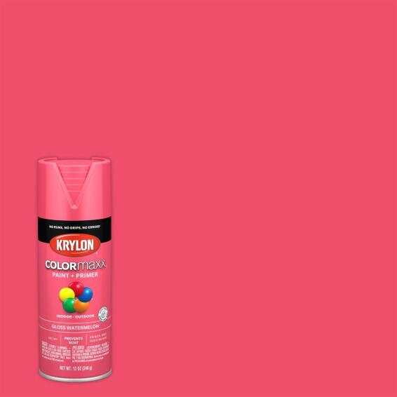 Spray paint KRYLON COLORMAXX gloss watermelon 355ml LEROY MERLIN