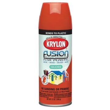 Spray paint KRYLON FUSION PLASTIC gloss pumpkin 355ml