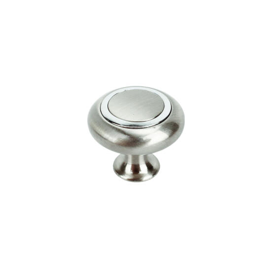 Knob Ring Brushed Nickel & Chro 31Mm