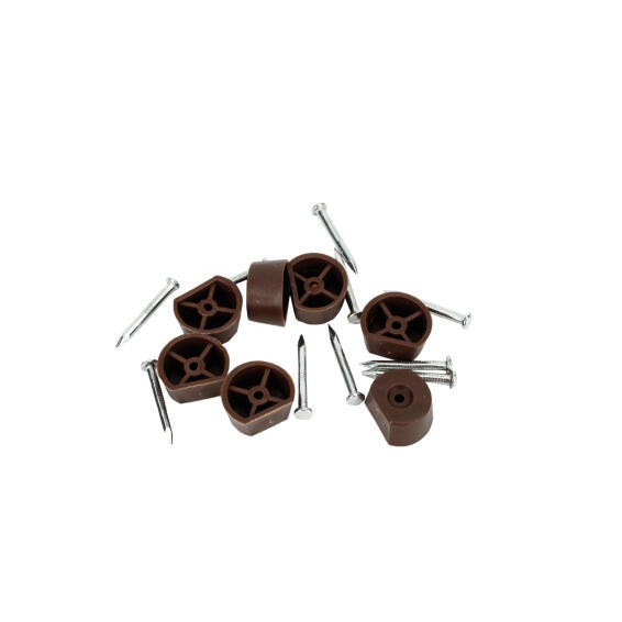 Shelf Support Nail In Plastic Brown 10P