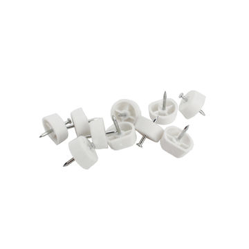 Shelf Support Nail In Plastic White 10P