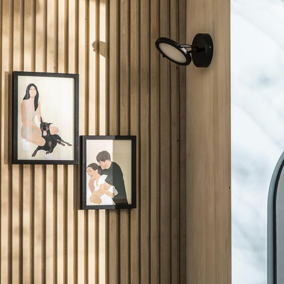 Inspire single metal spotlight matt black