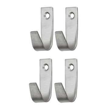 Kitchen Hook Metal 4 Pcs Satin