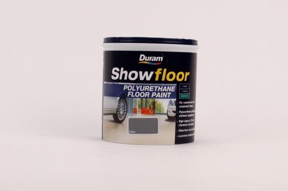 Polyurethane floor Paint DURAM Showfloor Slate 1L
