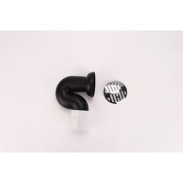 Shower trap PVC Chrome round Gio