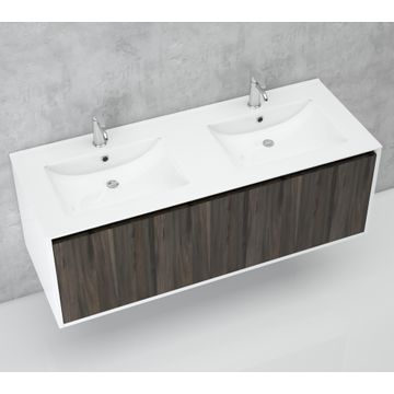 Bathroom Cabinet Wall Hung PACIFIC W12.1CMXD47CMXH46CM (Incl Double Basin)