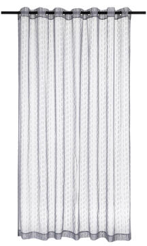 Sheer Curtain Eyelet Grey With Slubs 230x250cm