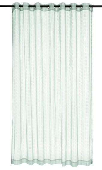 Sheer Curtain Eyelet Sage With Slubs 230x250cm