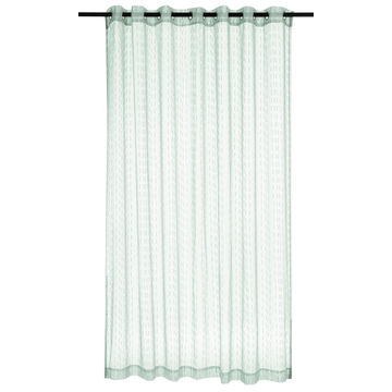 Sheer Curtain Eyelet Sage With Slubs 230x250cm