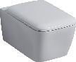 Suspended toilet wall hung WC square rimfree ceramic Geberit Icon white 35X33X54CM