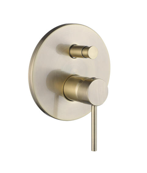 Shower Mixer With Diverter Undertile Stylet Gold