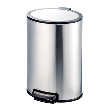 Soft close oval pedal kitchen bin 40l 