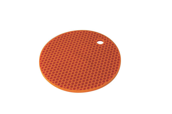 Kitchen Round Coral Silicone Trivet 17,8 X 0,7Cm