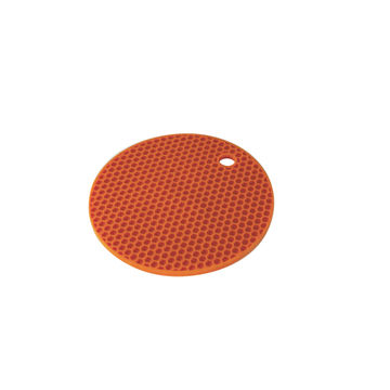 Kitchen Round Coral Silicone Trivet 17,8 X 0,7Cm