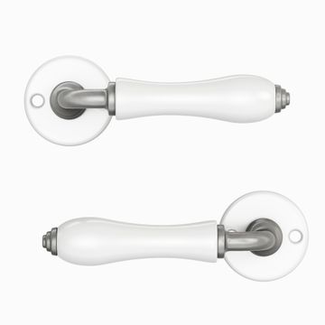 Door handle rose maya nickle matte white