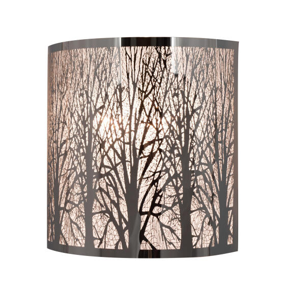 INSPIRE WALL LIGHT E14 STAINLESS STEEL CHROME FOREST