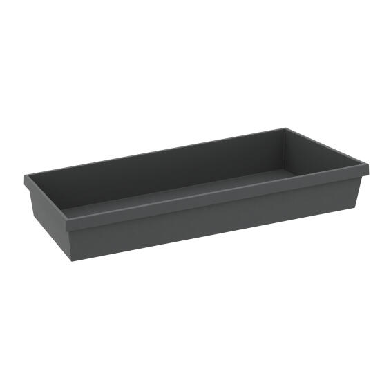 Kitchen Plastic Box For Splashback Rail Or Drawer Dark Grey 45Cmx20Cmx6.7Cm