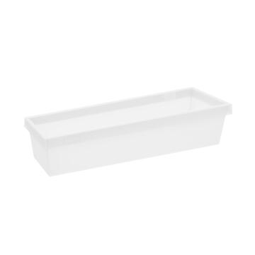 Kitchen Plastic Box For Splashback Rail Or Drawer Translucent 30 X 10X 6.7Cm