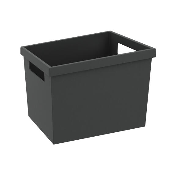 Kitchen Plastic Box For Splashback Rail Or Drawer Dark Grey 20Cmx15Cmx14.7Cm