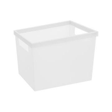 Kitchen Plastic Box For Splashback Rail Or Drawer Translucent 20 X 15 X 14.7Cm