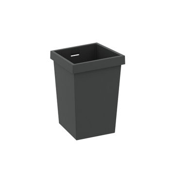 Kitchen Plastic Box For Splashback Rail Or Drawer Dark Grey 10Cmx10Cmx14.7Cm