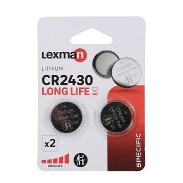 Lexman Lithium Button Battery CR2430 Specific 2 Pack