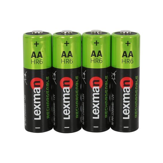 Lexman AA Rechargeable Battery HR6 4 Pack