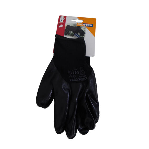DEXTER PAIR NITRILE GLOVE SIZE 8
