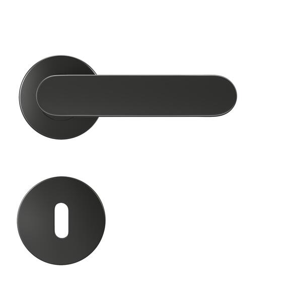 HANDLE ROSE JAVA BLACK PLAIN MAT
