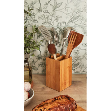 Kitchen Utensil Holder Delinia Bamboo 