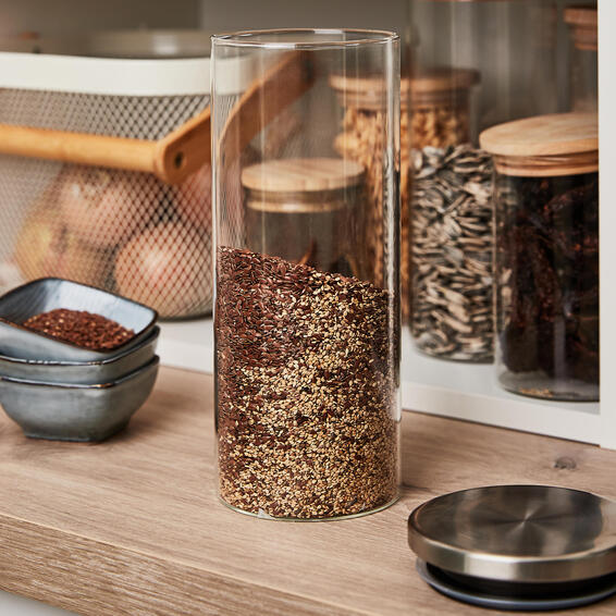 Delinia Glass Jar 1.4L D9.8Xw10.6Xh24.1