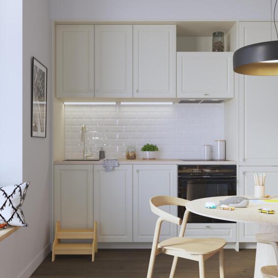 Delinia Kitchen Glass Door Oxford Dove Grey L60Cm X H77Cm