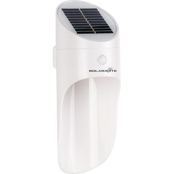 Solar wall light LED motion sensor white