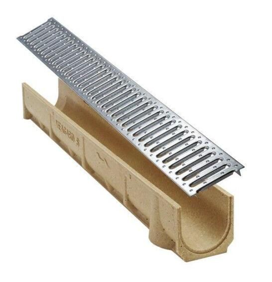 Buy a 14 wide galvanized steel trench drain bar grate - Eric'sons