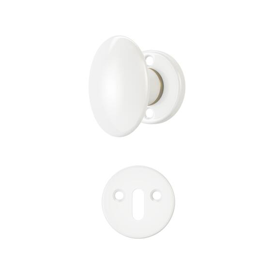 HANDLE ROSE GILDA SQR BRS MAT WHT