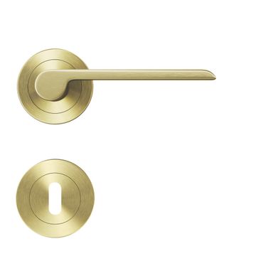 HANDLE ROSE BIRDIE BRASS BRUSHED MAT
