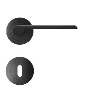 HANDLE ROSE BIRDIE BLACK PLAIN MAT
