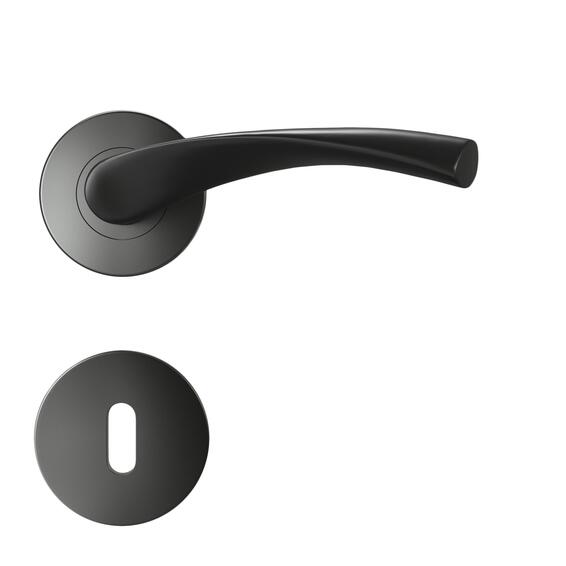 HANDLE ROSE AROSA BLACK PLAIN MAT