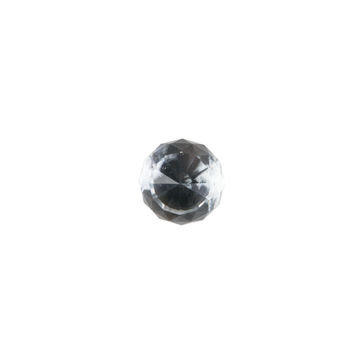 KNOB VICTORIAN CRYSTAL 40MM CHROME PLTD