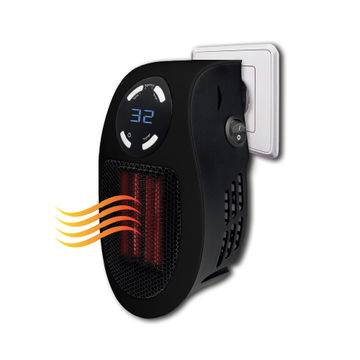 Milex nanotech wall plug-in electric heater black 500w