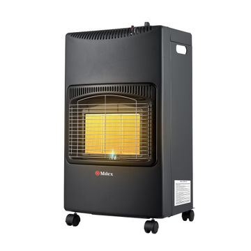 Milex Foldable 3 Panel  Gas Heater Black 4.2kw